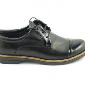 Pantofi dama negri casual-eleganti din piele naturala