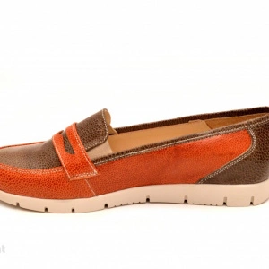 Pantofi dama sport-casual din piele naturala cu elastic