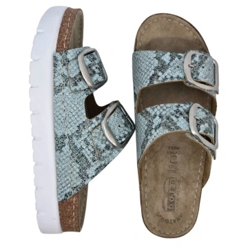 Papuci Doss 617 blue snake - dama