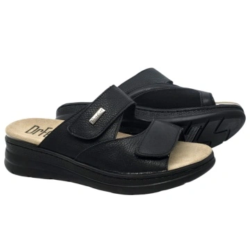 Papuci Dr Feet 5012 negru - dama - cu taloneta detasabila