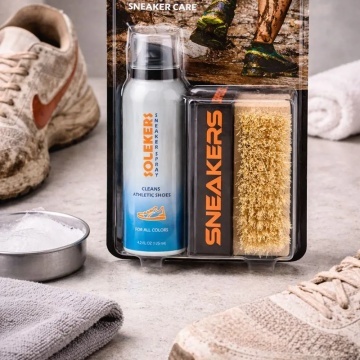 Set Solekers Sneaker Cleaner – Spray 125 ml + Perie de curățare