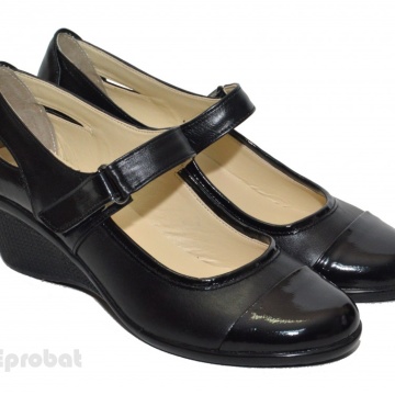 35 - Pantofi dama negri din piele naturala cod P30