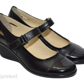 35 - Pantofi dama negri din piele naturala cod P30