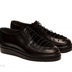 37 - Pantofi dama negri din piele naturala cod P186 - Lichidare Stoc