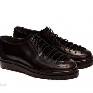 37 - Pantofi dama negri din piele naturala cod P186 - Lichidare Stoc