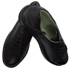 44- Pantofi barbati piele naturala negri stil adidas cod P21 - LICHIDARE STOC