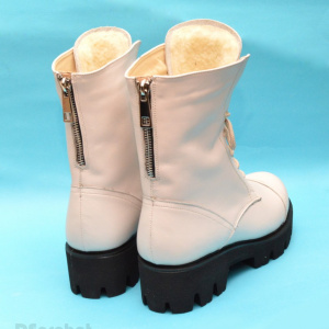 Bocanci Albi dama piele naturala sport-casual