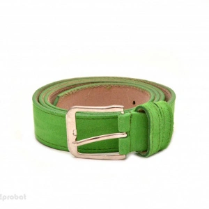 Curea piele naturala intoarsa Verde