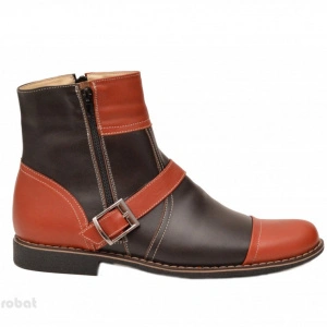 Ghete barbati piele naturala Maro casual-elegante cu fermoar