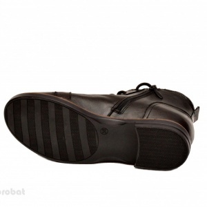 Ghete negre dama casual-elegante din piele naturala 