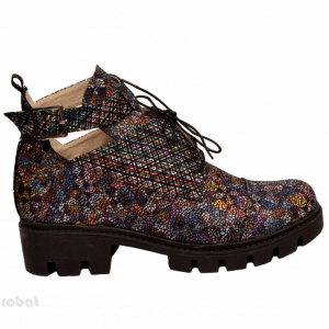Ghete de vara multicolore dama din piele naturala