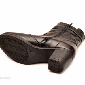 Ghete negre dama casual-elegante din piele naturala