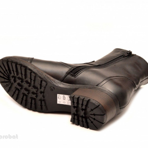 Ghete negre dama casual-elegante din piele naturala