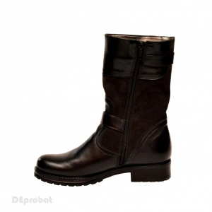 Ghete negre dama casual-elegante din piele naturala