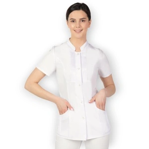 Halat dama alb cu capse perlate (M343E)