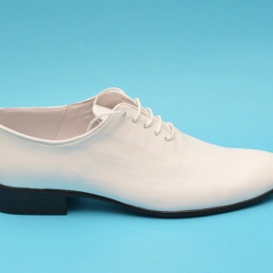 Pantofi albi barbati piele naturala casual-eleganti