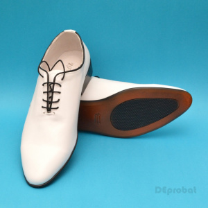 Pantofi albi barbati piele naturala casual-eleganti