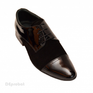 Pantofi barbati piele naturala negri casual-eleganti