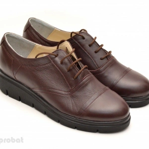 Pantofi dama maro casual-eleganti din piele naturala cod P47M