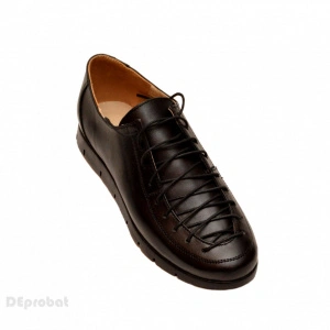 Pantofi dama negri casual-eleganti din piele naturala
