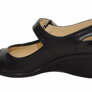Pantofi dama negri din piele naturala