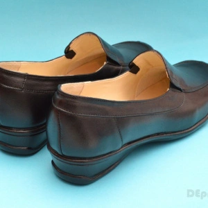 Pantofi dama piele naturala negri cu elastic