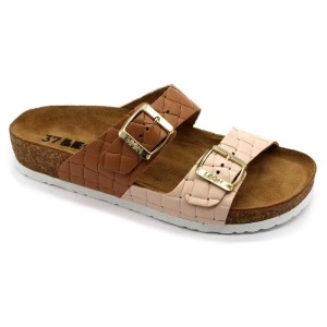 Papuci cu talpa ortopedica Leon 4011 maro powder - dama