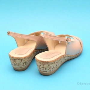 Sandale dama casual - elegante bej din piele naturala