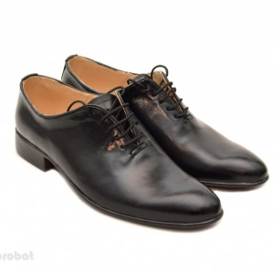 39 - Pantofi barbati piele naturala negri casual-eleganti cod P65N - LICHIDARE STOC 39