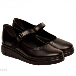 40 - Pantofi dama negri cu bareta din piele naturala cod P179 - Lichidare stoc