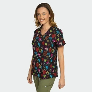 Bluza medicala neagra - Colours of love
