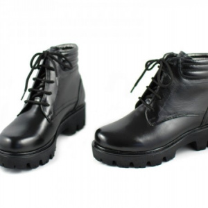 Bocanci dama piele naturala Negri sport-casual