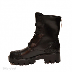 Bocanci negri dama piele naturala sport-casual