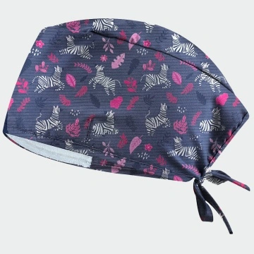 Boneta gri cu zebra