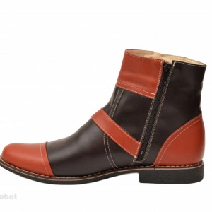 Ghete barbati piele naturala Maro casual-elegante cu fermoar