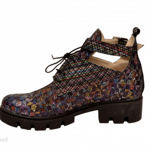 Ghete de vara multicolore dama din piele naturala