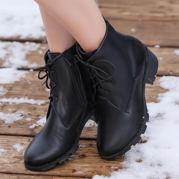 Ghete elegante dama piele naturala Negre cod G30 - Made in Romania