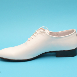 Pantofi albi barbati piele naturala casual-eleganti