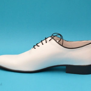 Pantofi albi barbati piele naturala casual-eleganti