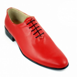 Pantofi barbatesti rosii piele naturala