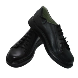 Pantofi barbati piele naturala negri stil adidas