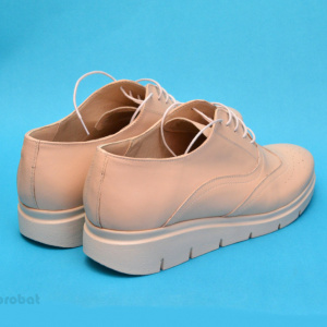 Pantofi dama bej casual-eleganti din piele naturala