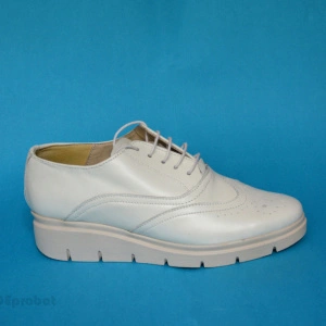 Pantofi dama bej nude casual-eleganti din piele naturala