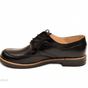 Pantofi dama casual din piele naturala negri