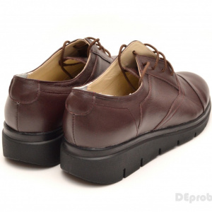 Pantofi dama maro casual-eleganti din piele naturala cod P47M - Img 2