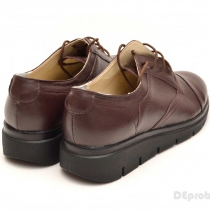 Pantofi dama maro casual-eleganti din piele naturala 