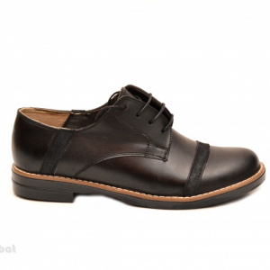Pantofi dama negri casual-eleganti din piele naturala