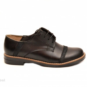 Pantofi dama negri casual-eleganti din piele naturala