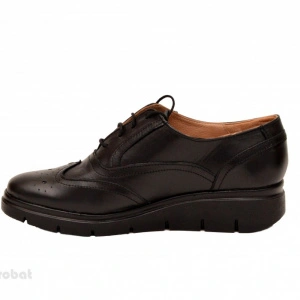 Pantofi dama negri casual-eleganti din piele naturala Oxford Negru