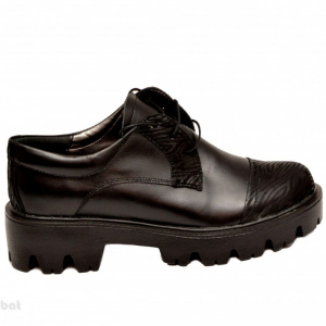 Pantofi dama negri lucrati manual din piele naturala cod P149 - Img 2